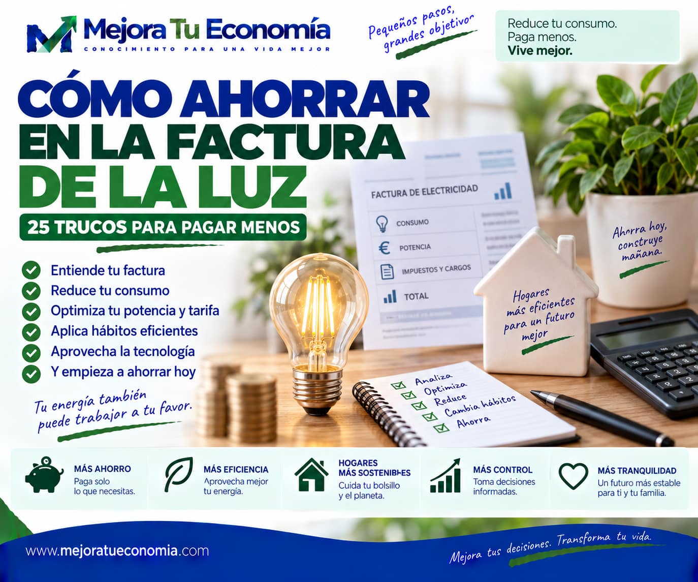 Cómo ahorrar en la factura de la luz con medidas prácticas para pagar menos