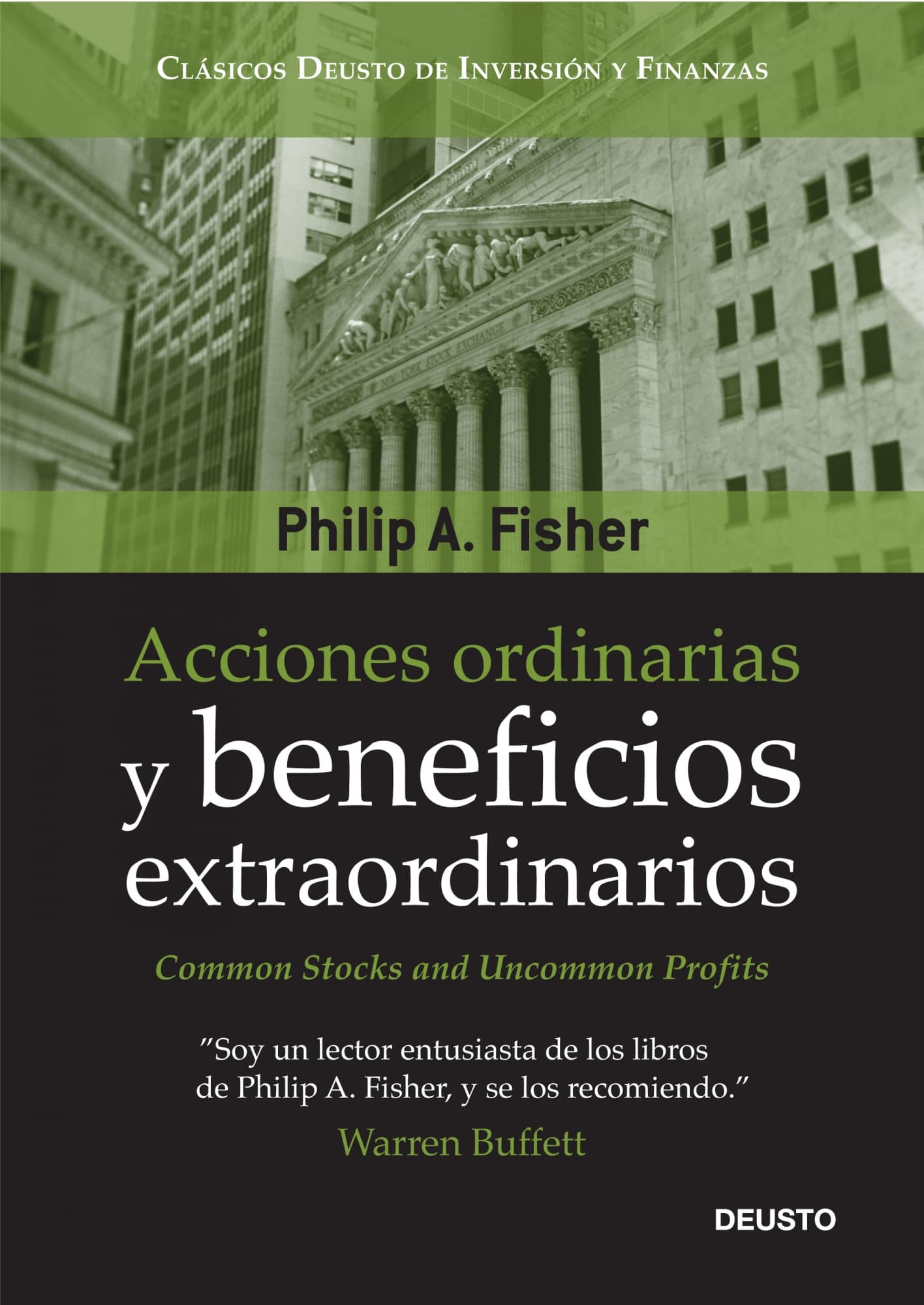 Cubierta original del libro Acciones ordinarias y beneficios extraordinarios: reseña, ideas clave y análisis MTE