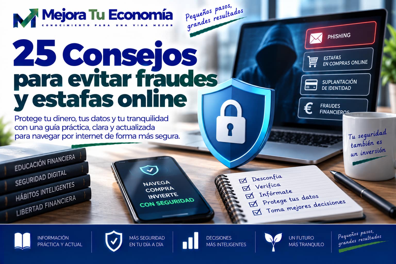 Consejos para evitar fraudes y estafas online y proteger tu dinero y tus datos