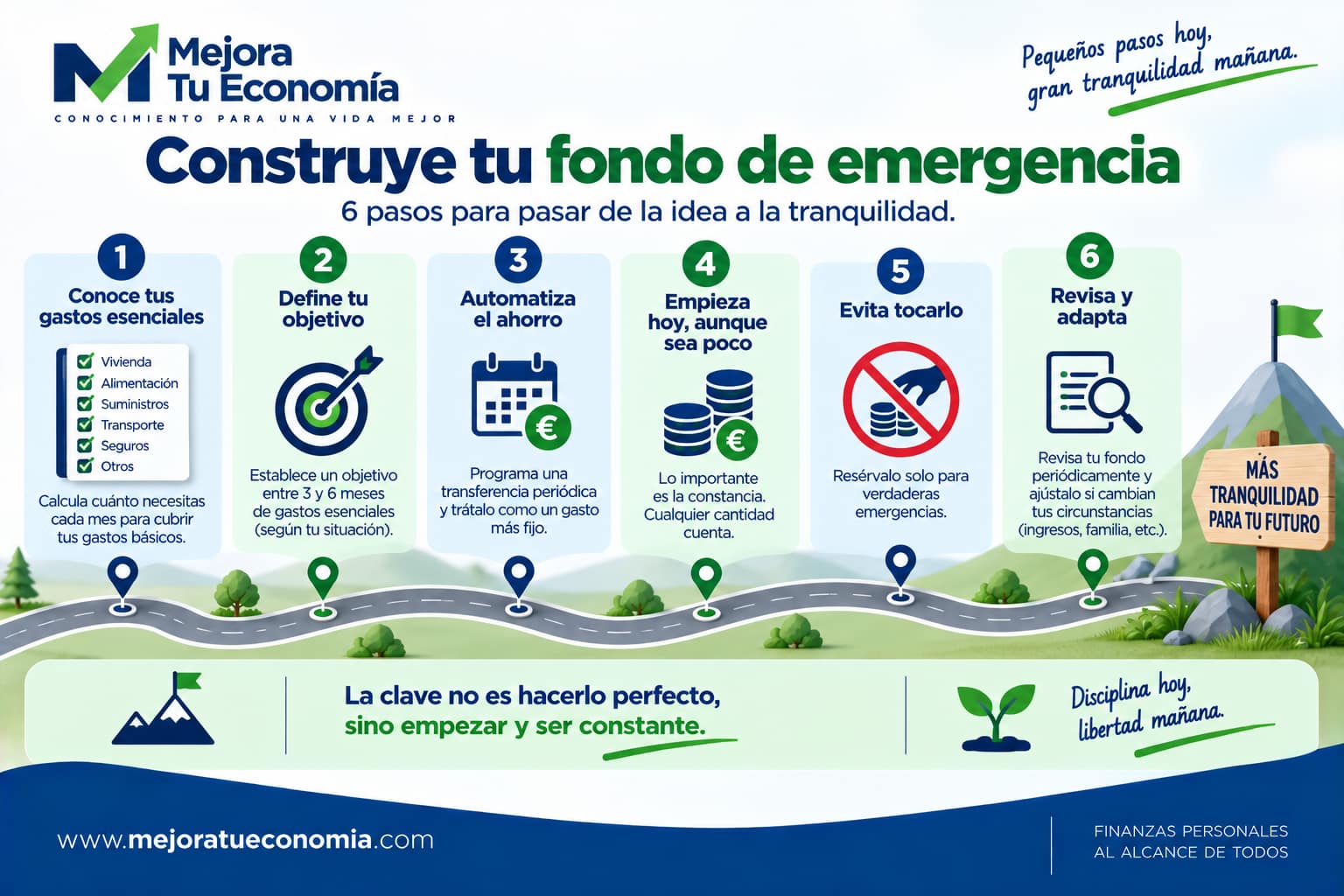 Seis pasos para construir y mantener un fondo de emergencia