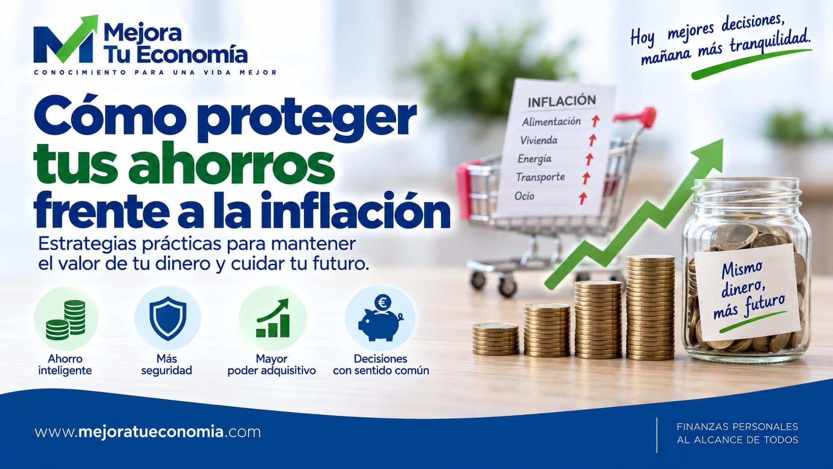 Cómo proteger tus ahorros frente a la inflación y preservar el poder adquisitivo