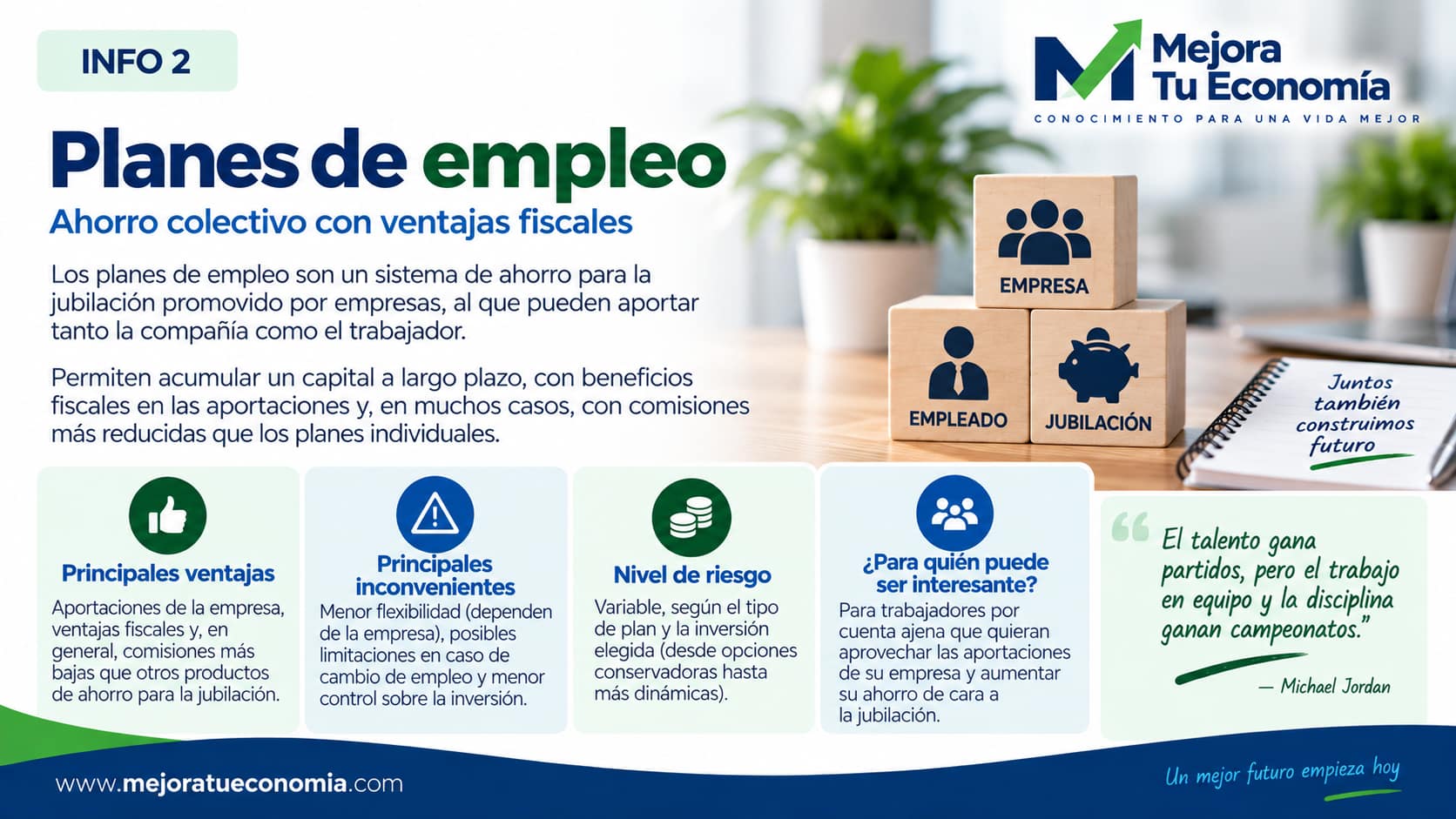 Opciones de ahorro e inversión para preparar la jubilación
