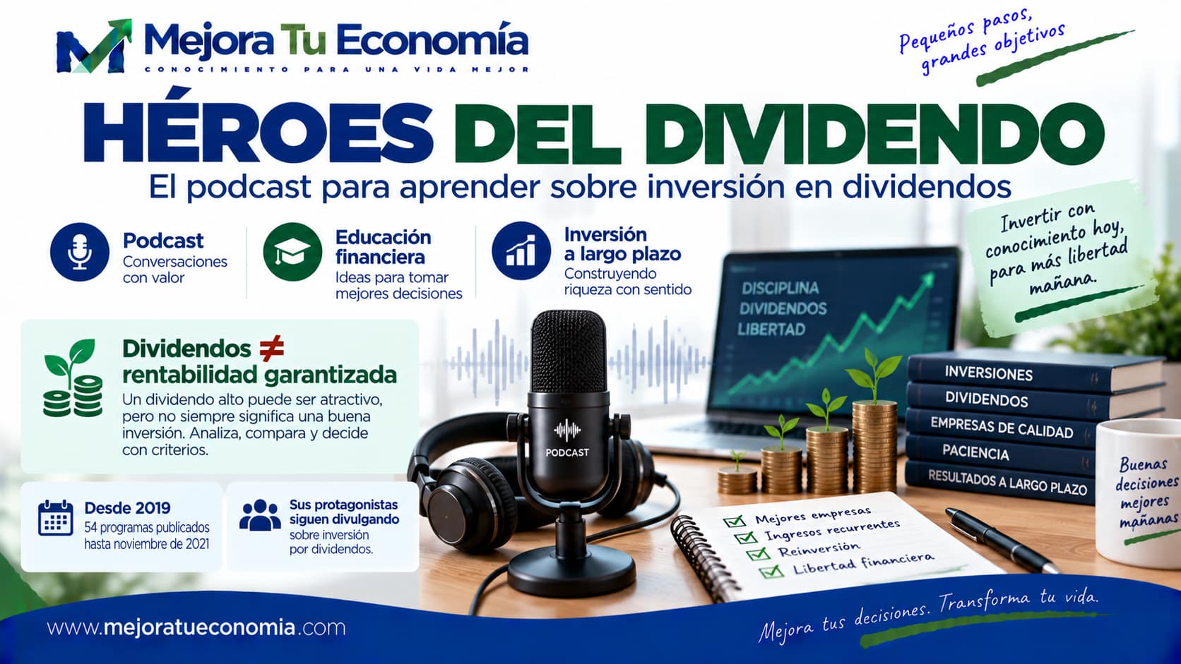 Héroes del Dividendo: podcast para aprender sobre inversión en dividendos