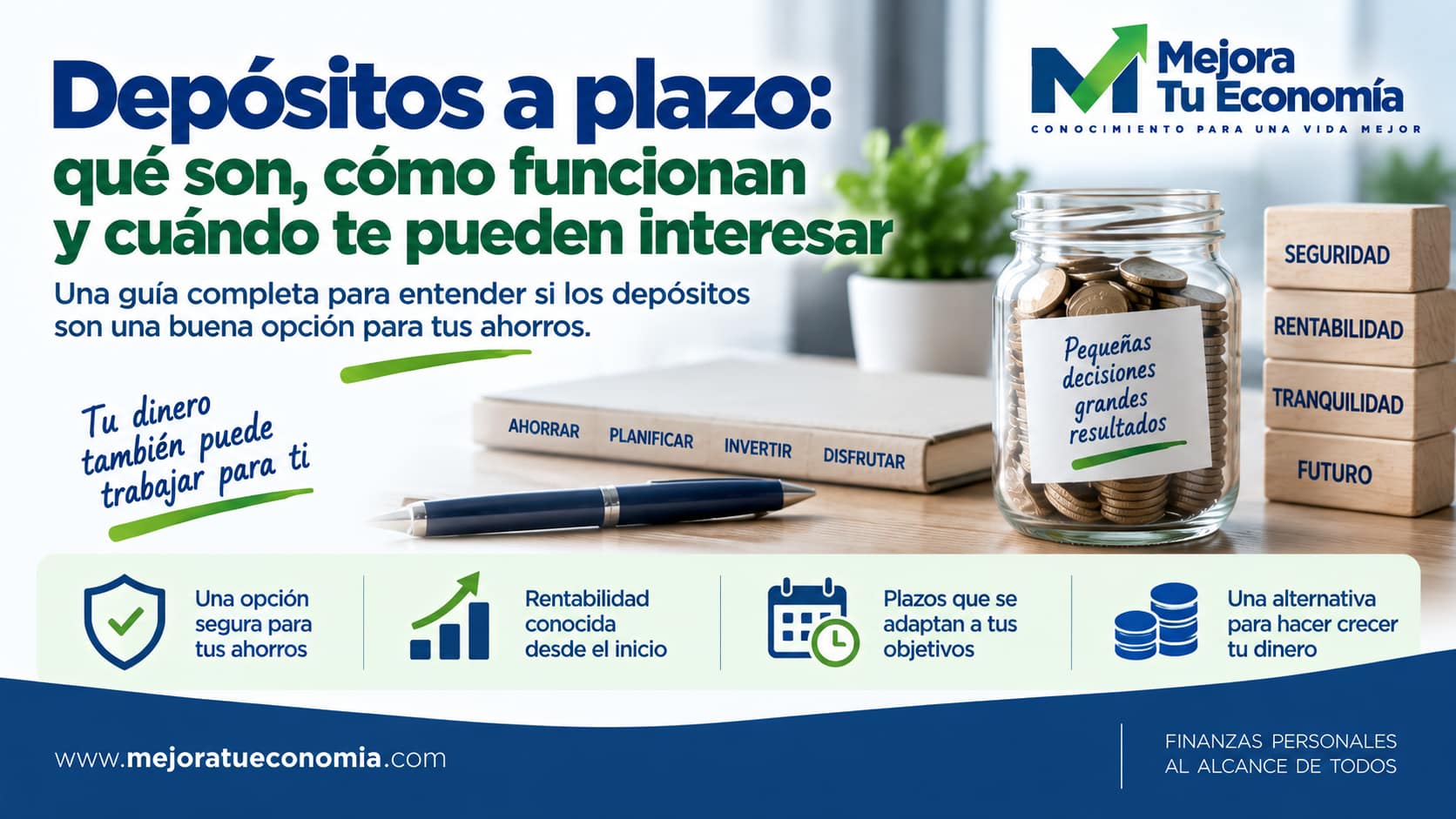 Depósitos a plazo: cómo funcionan y qué debes revisar antes de contratar