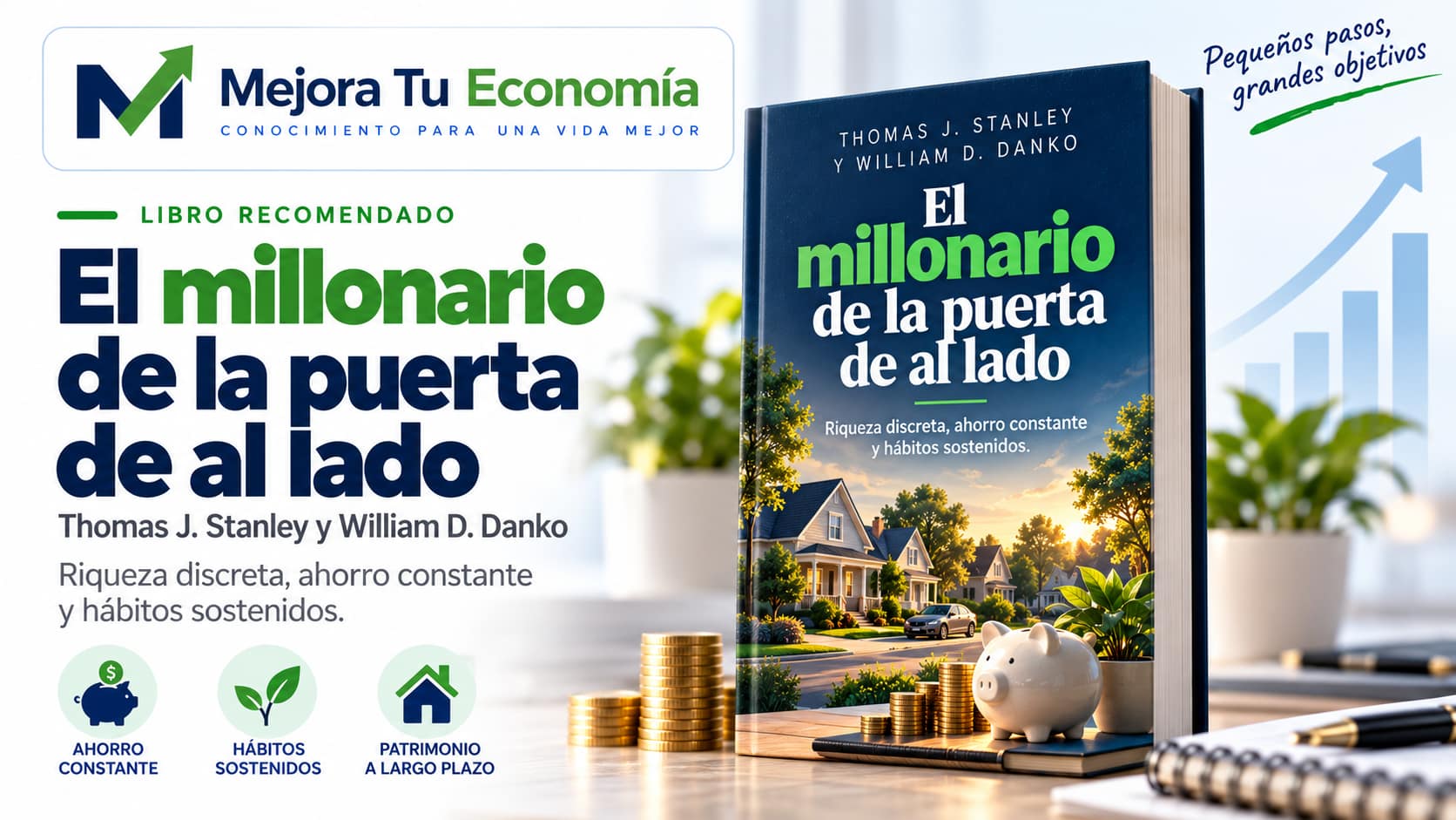 Carátula propia de Mejora Tu Economía de El millonario de la puerta de al lado