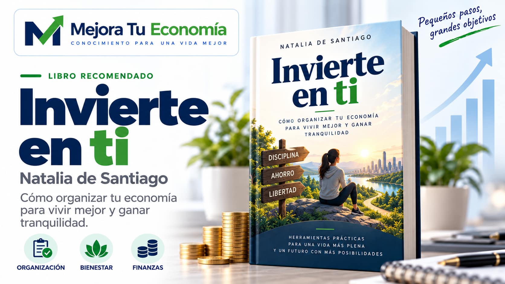 Carátula propia de Mejora Tu Economía de Invierte en ti