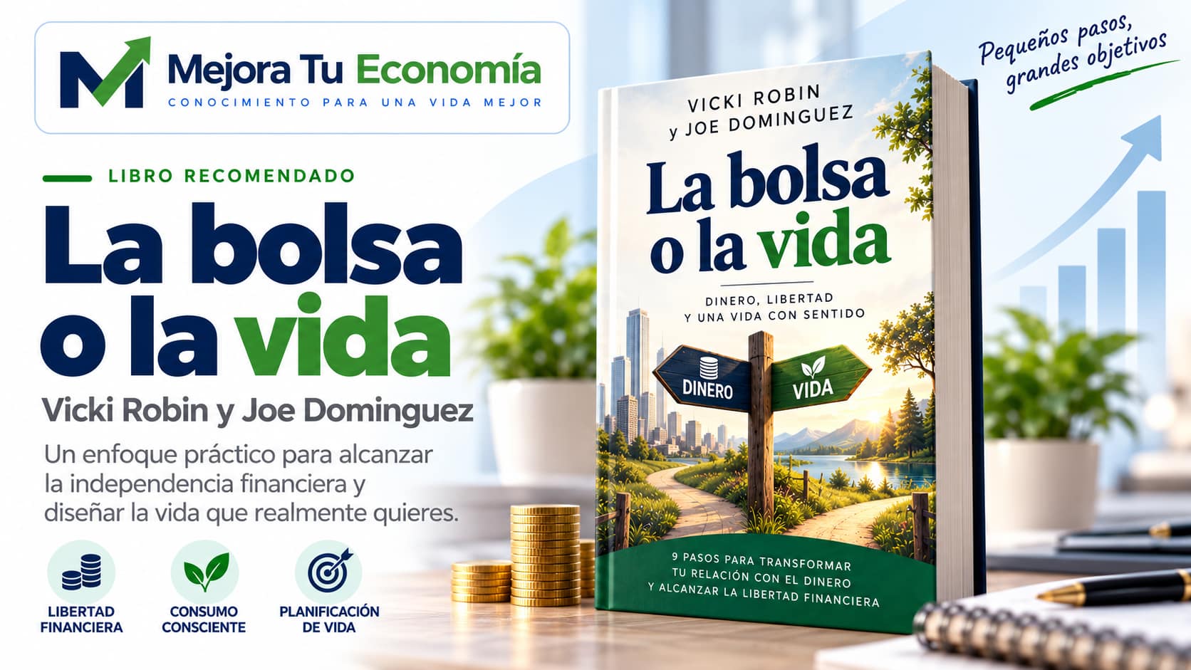 Carátula propia de Mejora Tu Economía de La bolsa o la vida