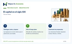 Infografia de tres claves de El capital en el siglo XXI - Mejora Tu Economia