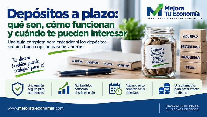 Depósitos a plazo: qué son, cómo funcionan y cuándo interesan