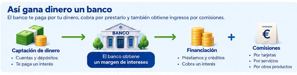 Infografía sobre captación, financiación y comisiones