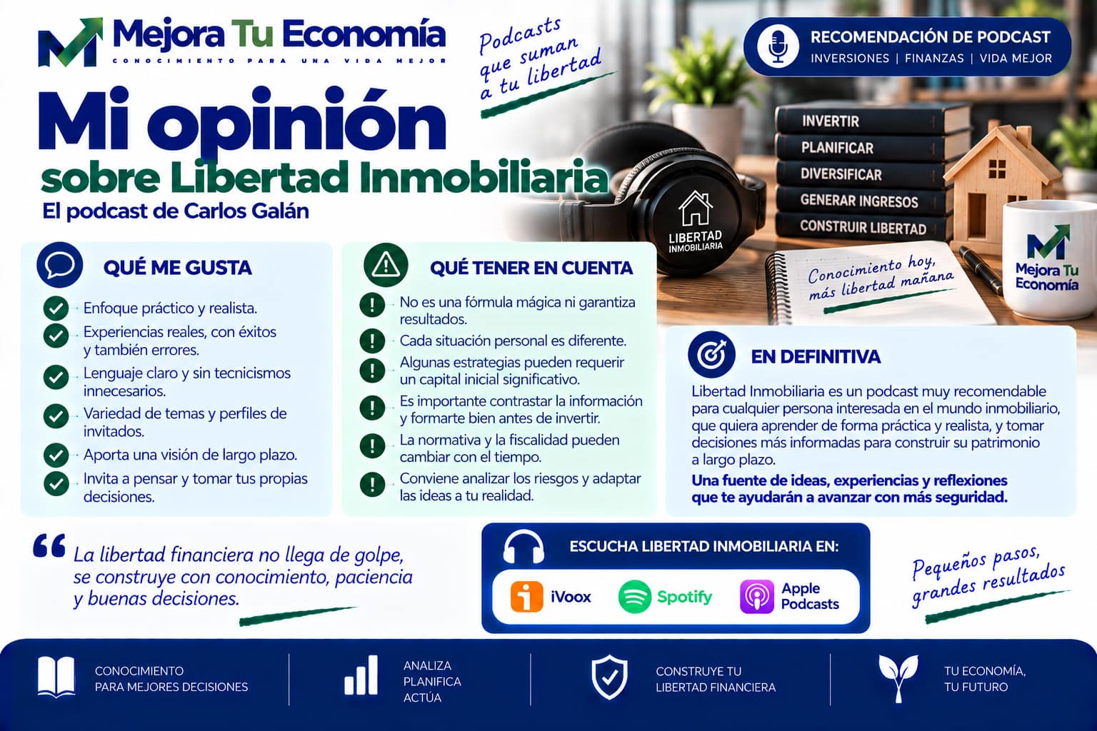 Opinión sobre el podcast Libertad Inmobiliaria