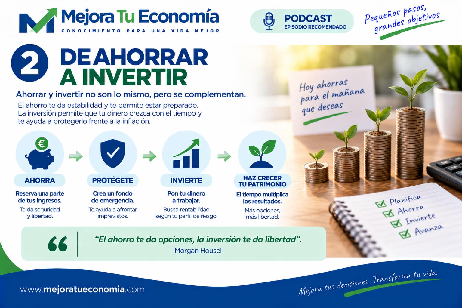 De ahorrar a invertir