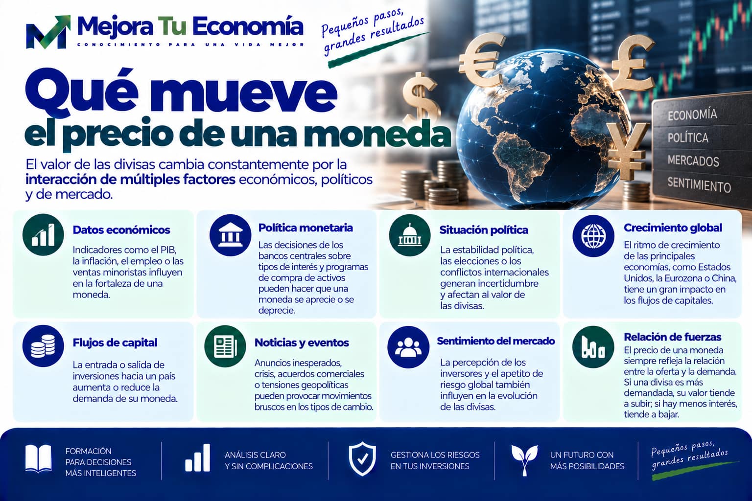Factores que mueven el precio de una moneda