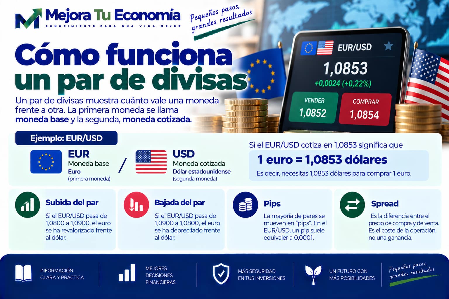 Cómo funciona un par de divisas